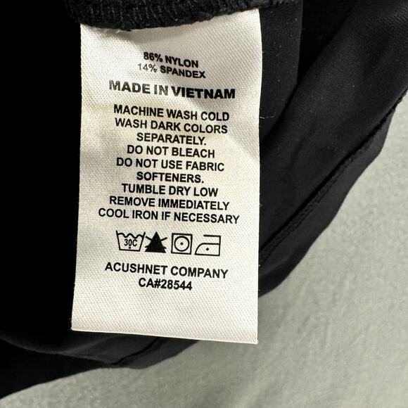 Footjoy Vest Mens Large Black 1/4 Zip MEADOWLANDS Logo Golf Pullover Top - Picture 5 of 6